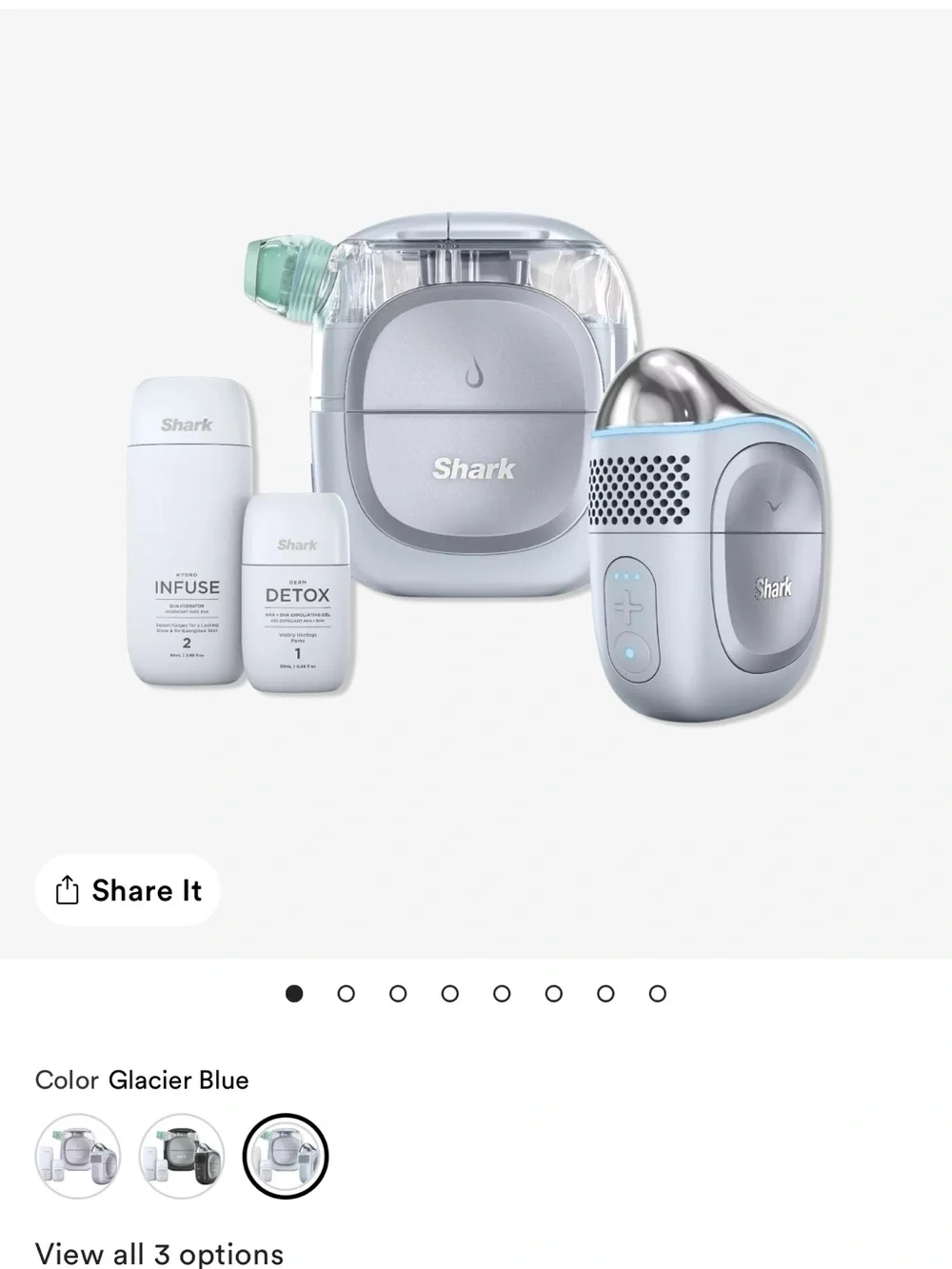 Shark FacialPro Glow Skincare Device - Silver/Gray NWT - Picture 2 of 10